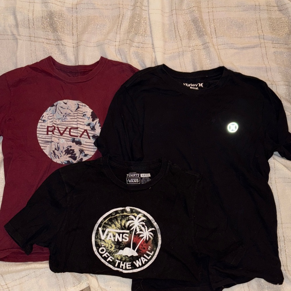 Vans Black Graphic Kids T-Shirts: All 3 for $15